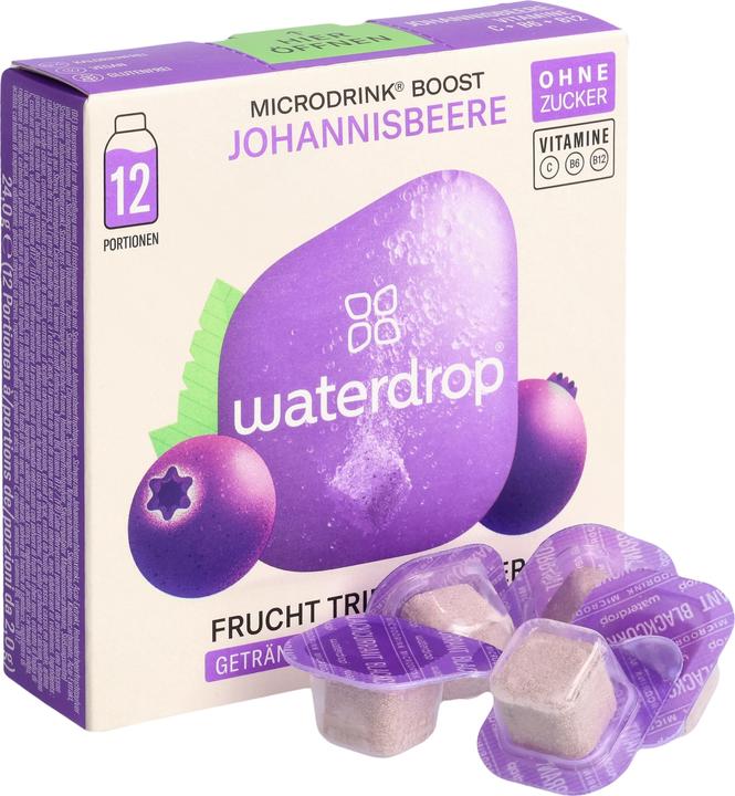 Produktbild Waterdrop Boost (Schwarze Johannisbeere, Holunderbeere, Açaí, 12 x)