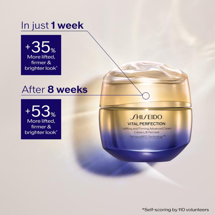 Actual product image Shiseido VITAL PERFECTION Uplifting and Firming Advanced Cream Refill (50 ml, Day cream)