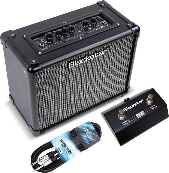 Blackstar Gitarren-Verstärker ID Core 20 V4 mit Fussschalter und Kabel (Gitarre, 20 W)