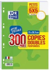 Actual product image Oxford Office paper, perforated, DIN A4, chequered, with margin (A4, Checked)
