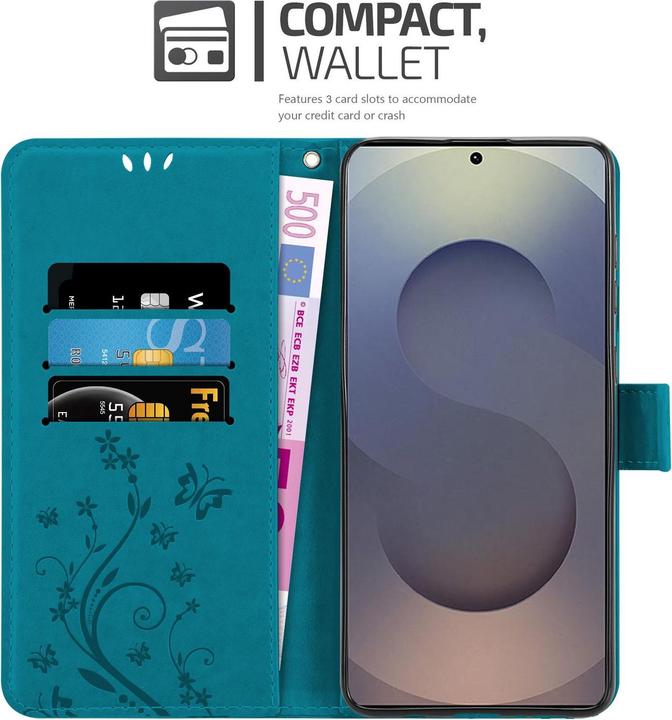 Produktbild Cadorabo Hülle für Samsung Galaxy S25 Ultra mit Blumen Muster (Samsung Galaxy S25 Ultra)