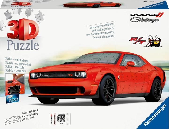 Ravensburger RAV puzzel Dodge Challenger R/T Scat Pac 11284 (108 onderdelen)