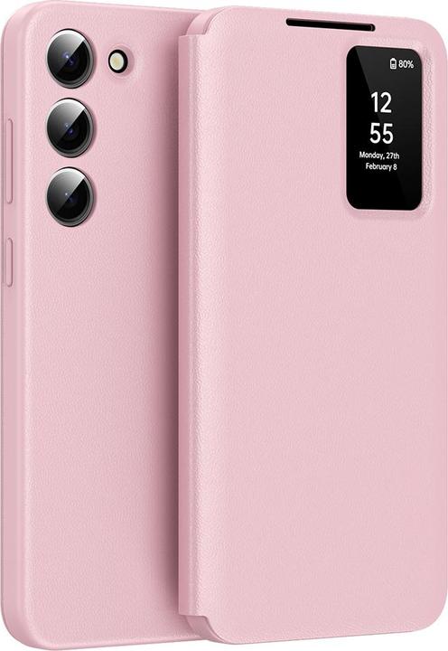 Actual product image Techsuit - SmartView Series - Samsung Galaxy S23 Plus - Pink (Samsung Galaxy S23+)