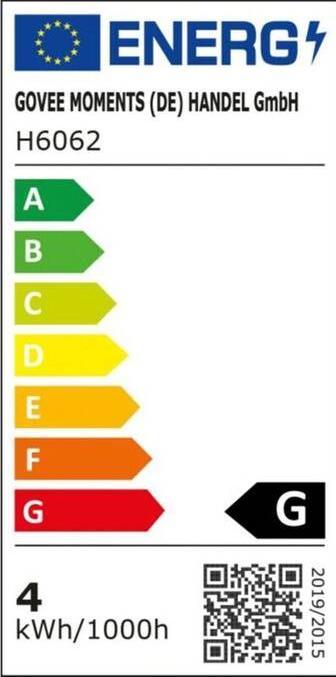 Label énergétique Govee Glide Wall Light (4+1) (420 lm)