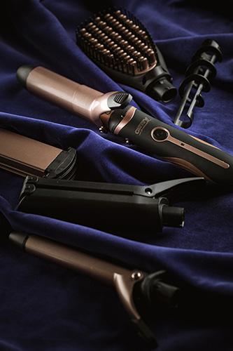 Productafbeelding Camry Haarstyler CR 2024 1200 W, Zwart / Roségoud (32 mm, 19 mm)