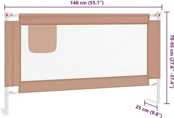 Image du produit vidaXL Bettgitter (140 cm)
