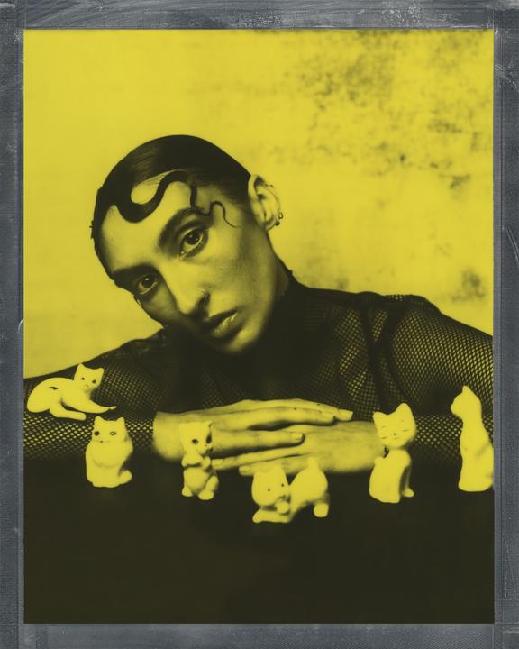 Actual product image Polaroid 8x10 Duochrome Film Black & Yellow