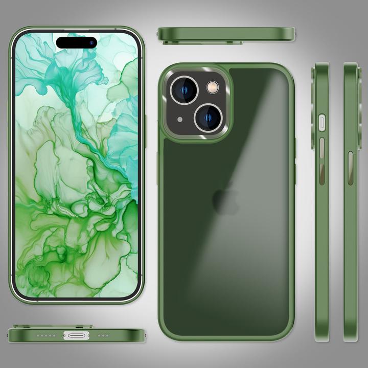 Produktbild Nalia Hybrid Hülle Matt Transparent Frosted (Apple iPhone 15 Plus)