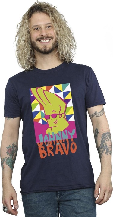 Produktbild Johnny Bravo Multi Triangles Pop Art TShirt (M)