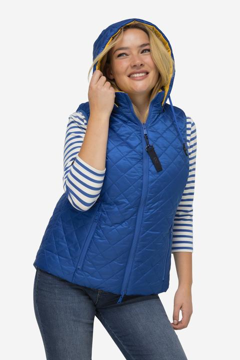 Produktbild Laurasøn Damen Wende-Steppweste, Kapuze royalblau M 825345756-M (M)