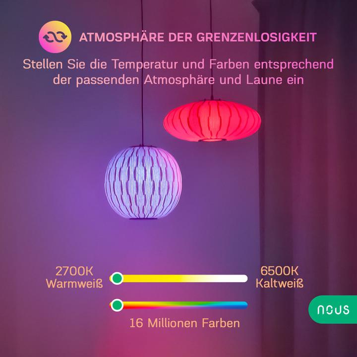 Produktbild Nous P4 Smart WIFI Bulb RGB E14 (2pcs) (E14, 350 lm, 2x)
