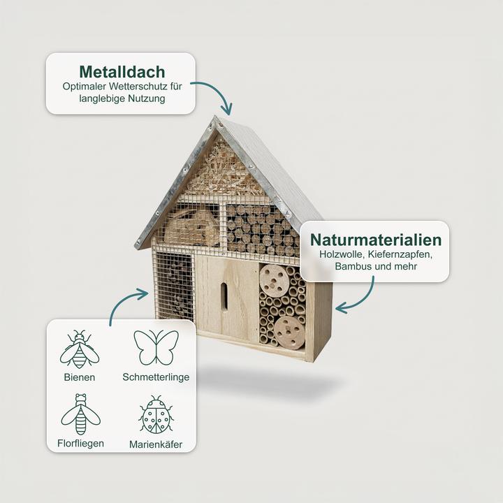 Immagine prodotto Relaxdays Insettario (Api, Coccinelle, Farfalle, Merletti)