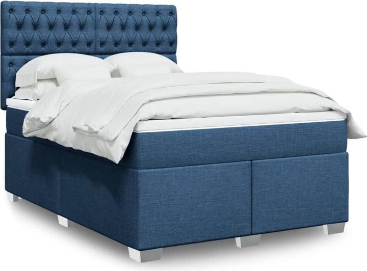 vidaXL Bo x springbett mit Matratze 140 x 200 cm Stoff (140 x 200 cm)