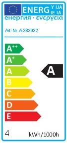 Energie-Label Isoled Leuchtmittel (E14, 4 W, 210 lm, 1 x, E)