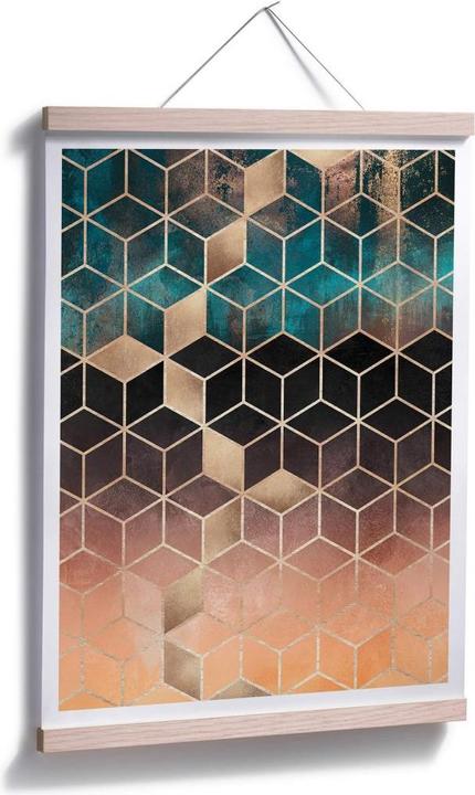 Image du produit Trenddeko Géométrie vert doré (80 x 100 cm)