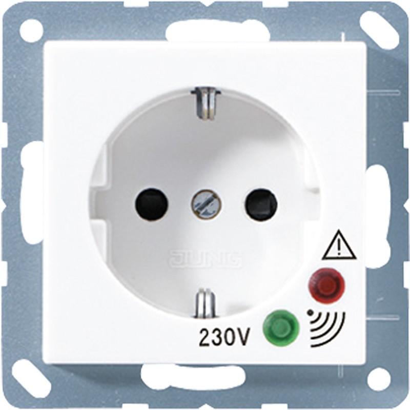 JUNG, Steckdose, A 521 UF WW SCHUKO-Steckdose 16A 250V alpinweiss