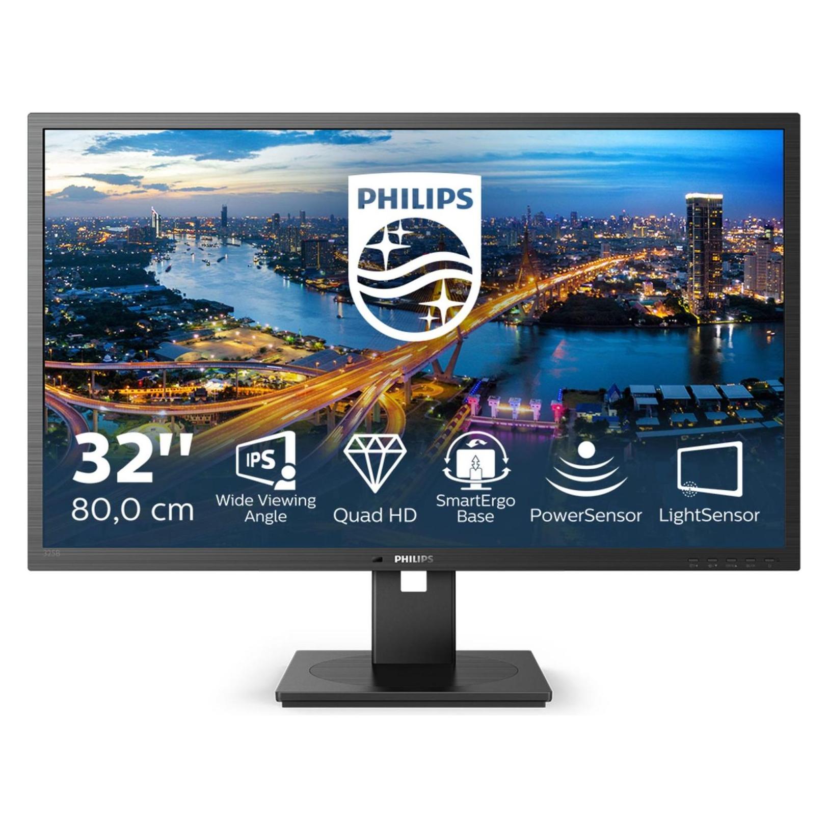 Philips 325B1L/00 (2560 x 1440 Pixel, 31.50"), Monitor, Schwarz