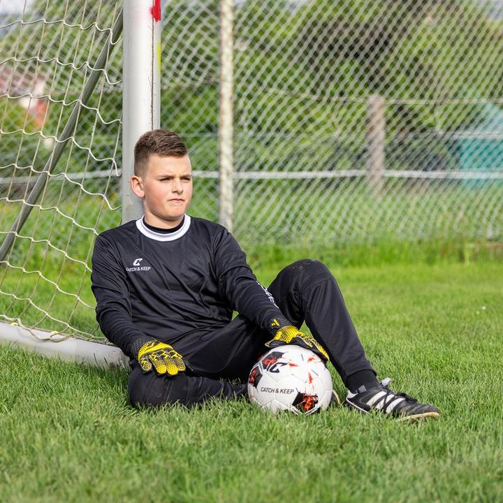 Produktbild Catch & Keep Fussballhandschuhe Kralle Protector Gr. 3 Gelb Torwart Keeper Goalie Handschuhe (3)