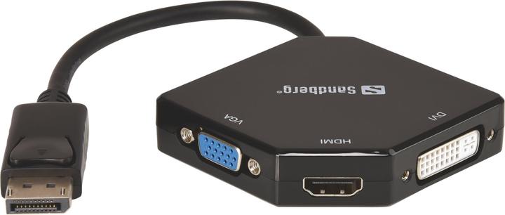 Produktbild Sandberg DisplayPort zu (DVI, HDMI, VGA, 19 cm)