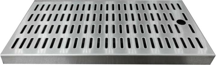 Produktbild Ich-zapfe Tropfblech - CNS zum Einlassen 440 mm x 240 mm inkl. Ablaufstutzen