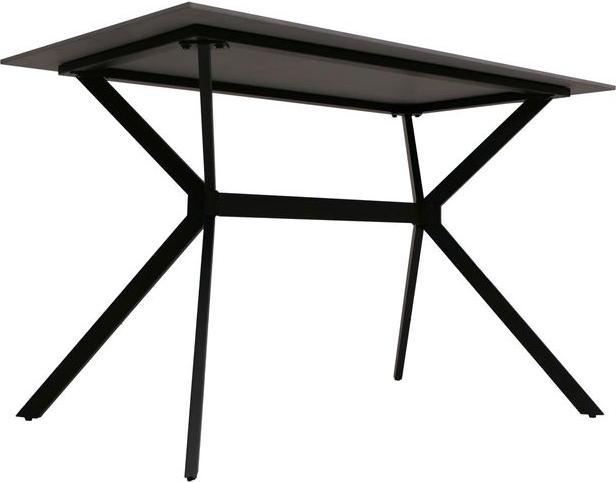 Image du produit Mendler Esszimmertisch HWC-O58, Sinterstein Metall, Marmor-Optik 120cm – schwarz-gold