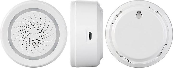 Actual product image VisorTech Set of 2 Alarm Siren with WLAN & App, Comp. with Alexa & Google Assistant