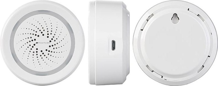 Produktbild VisorTech 2er-Set Alarm-Sirene mit WLAN & App, komp. zu Alexa & Google Assistant