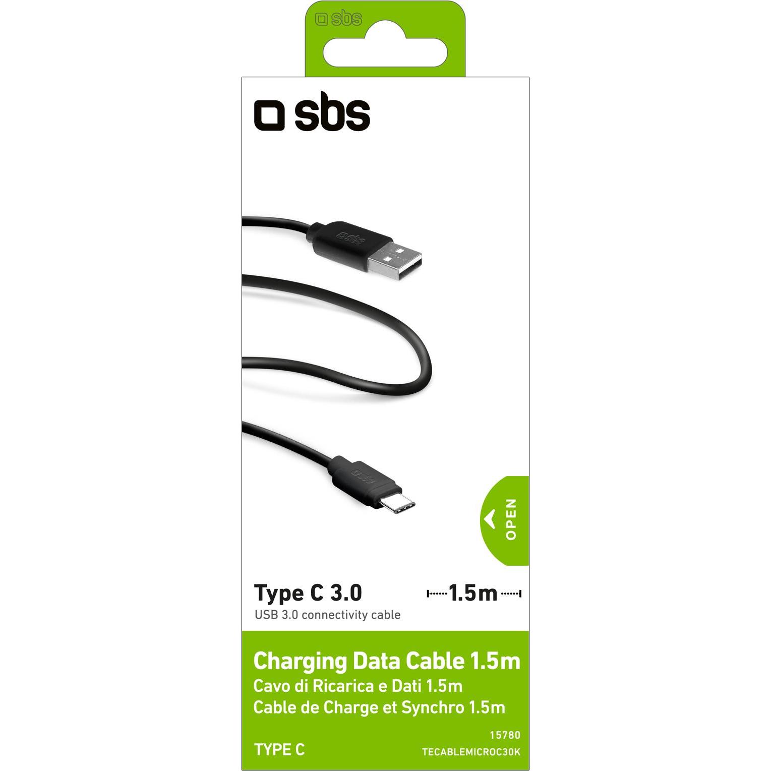 Thumbnail - SBS Datenkabel USB 3.0 - Typ C (1 m, USB 3.0), USB Kabel