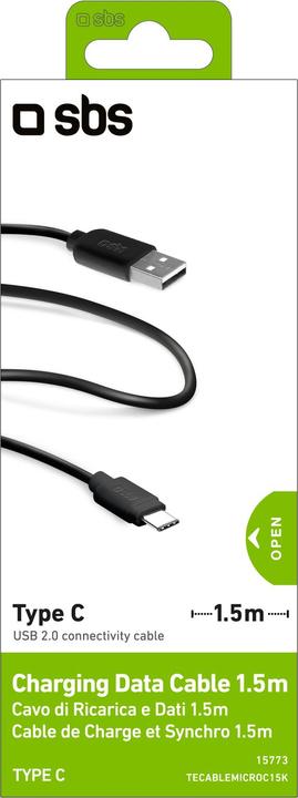 Actual product image SBS Data cable USB 2.0 - Type-C (1.50 m, USB 2.0)