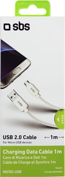 Actual product image SBS Data cable USB 2.0 - Micro USB (1 m, USB 2.0)