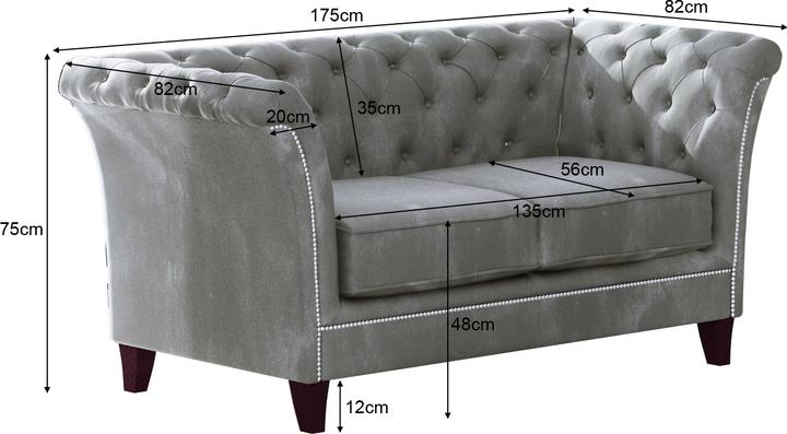 Actual product image Ropez Derby (3-seater, Upholstery set, 2 person sofa, 1-seater)