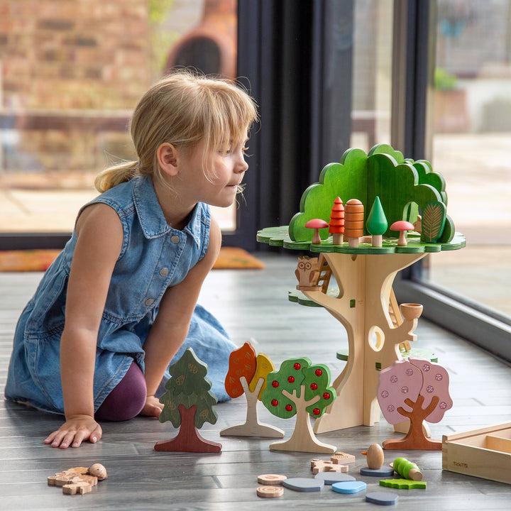 Image du produit TickiT Maison dans l'arbre en bois (15 pièces)