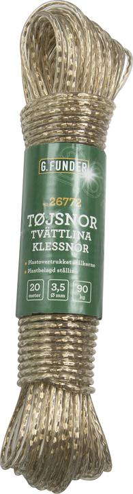 Image du produit G.Funder Tjsnor med stlwire, 3,5 mm, 20 meter (20 m)