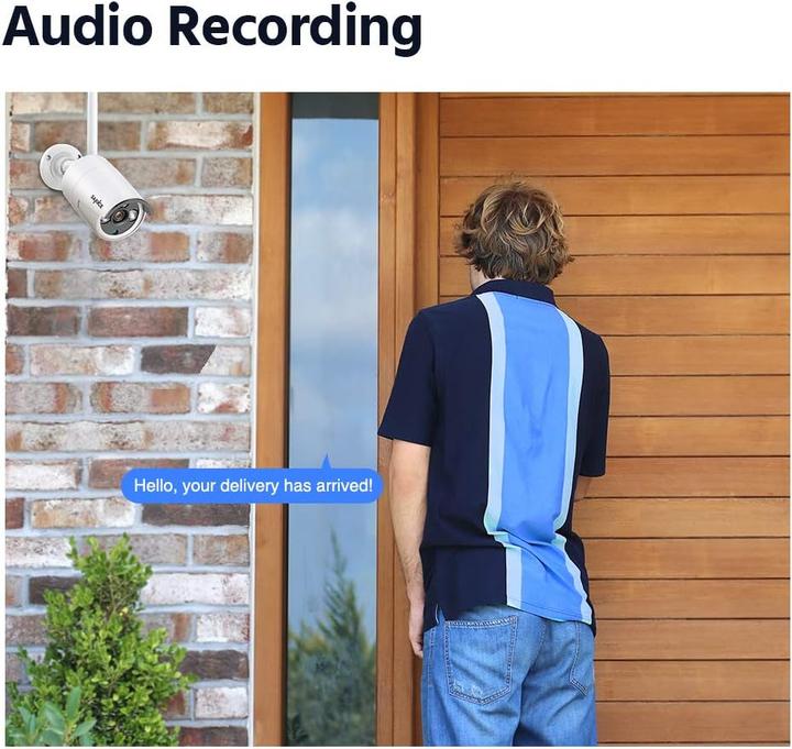 Actual product image Sannce WLAN Kamera Set für Überwachungssystem (2 Stück)