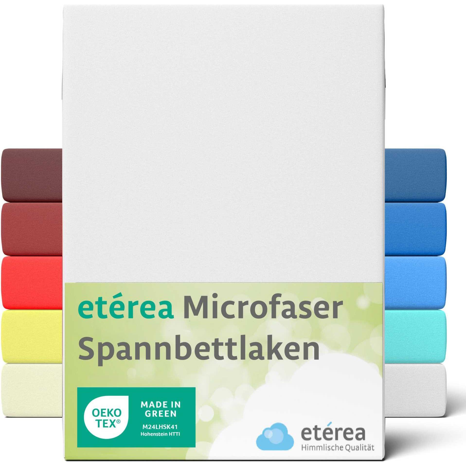 Etérea, Fixleintuch, Microfaser Jersey Spannbettlaken (100 x 200 cm, 90 x 200 cm)