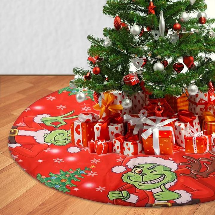 Actual product image Hermex Christmas tree rug Christmas tree skirt Christmas tree rug Tree skirt mat