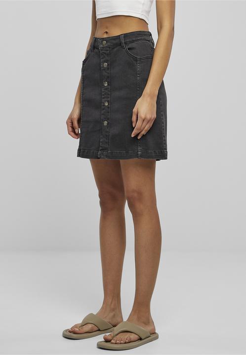 Produktbild Urban Classics Ladies Organic Stretch Button Denim Skirt (32)