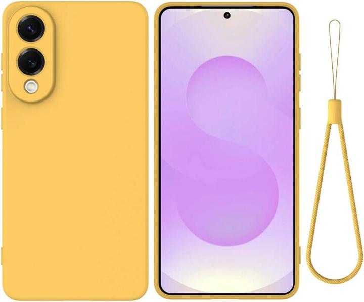 Cover-Discount Galaxy S25 Edge - Silikon Gummi Hülle mit Riemen (Samsung Galaxy S25 Edge)