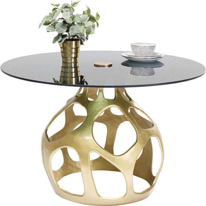 Actual product image Kare Design Table Volcano Gold Ø120cm (120 x 120 x 76 cm)