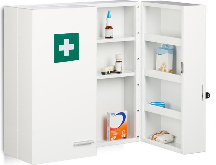 Actual product image Relaxdays Square Medicine Cabinet (53 x 21.5 x 53 cm)