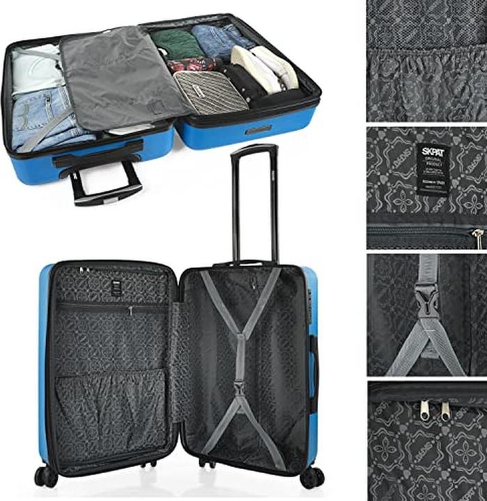 Actual product image Skpat Hard-Shell Spinner Luggage Set with Combination Lock