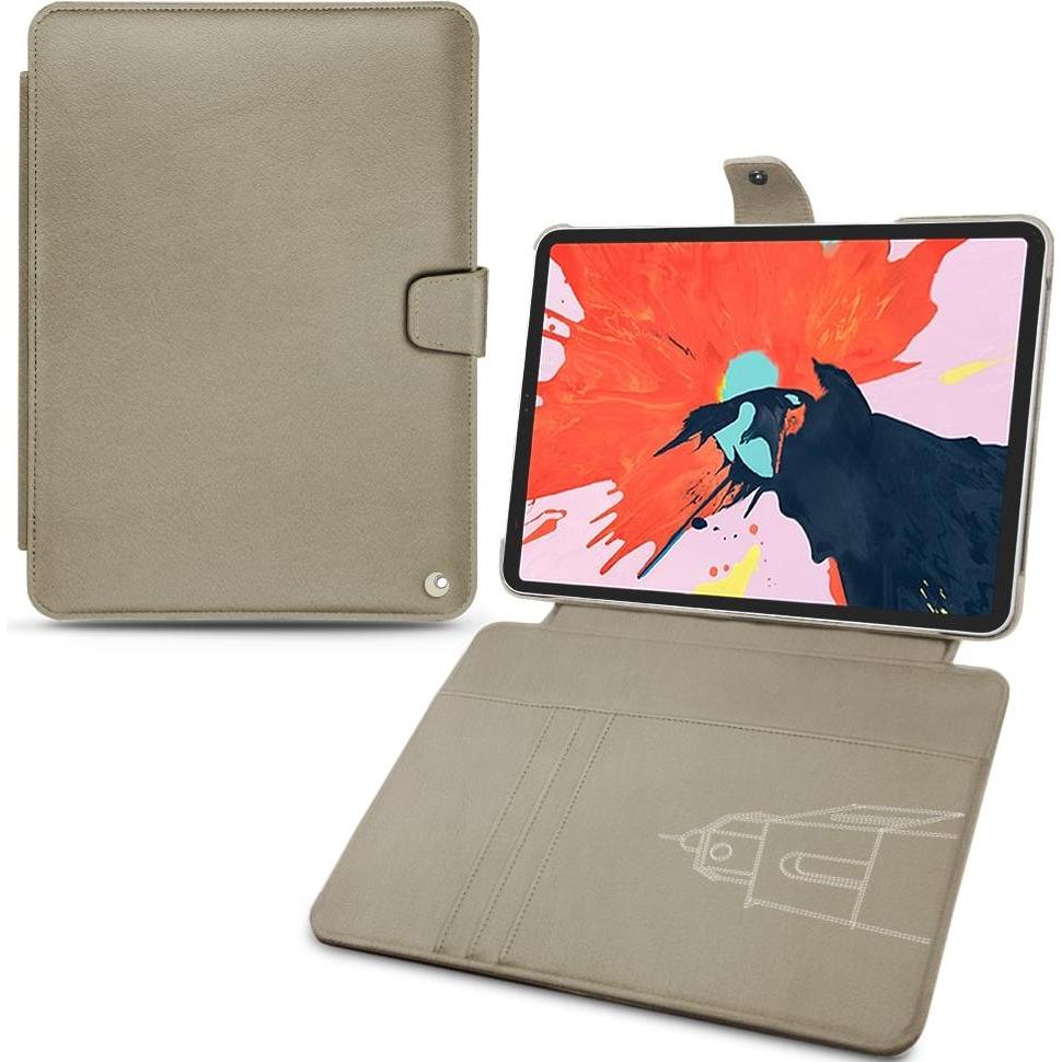 Noreve Lederschutzhülle Wallet (iPad Pro 11 2018 (1. Gen)), Tablet Hülle, Beige
