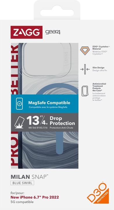 Actual product image Zagg Gear4 Cases Milan Snap Apple (Apple iPhone 14 Pro Max)