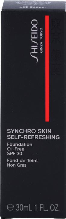 Actual product image Shiseido Synchro Skin Self Refreshing Fond de Teint No 450 (450 Copper)