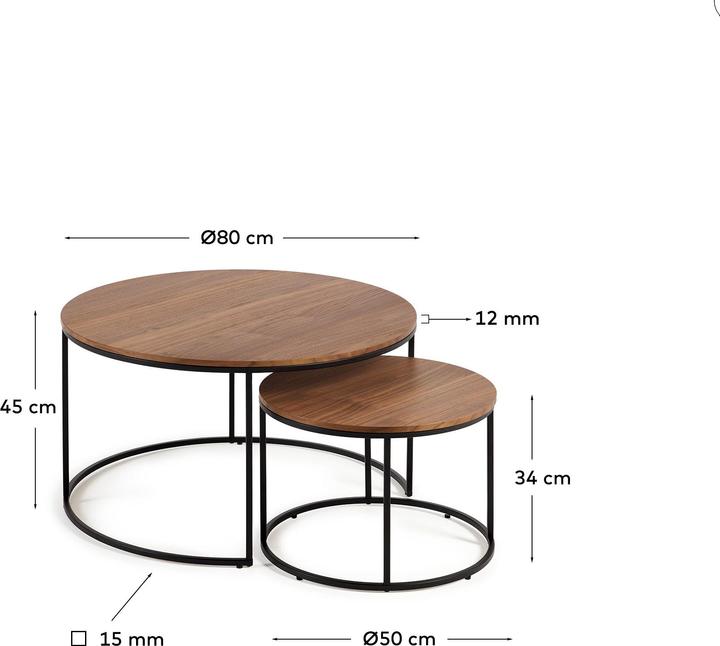 Image du produit Kave Home Yoana (80 x 80 x 45 cm)
