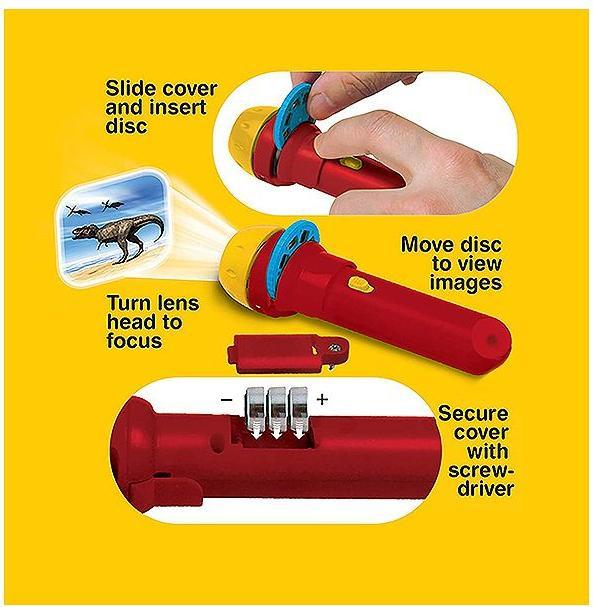 Immagine prodotto Brainstorm Museo di storia naturale - Torcia e proiettore per dinosauri (Tedesco, Francese, Italiano, Inglese)