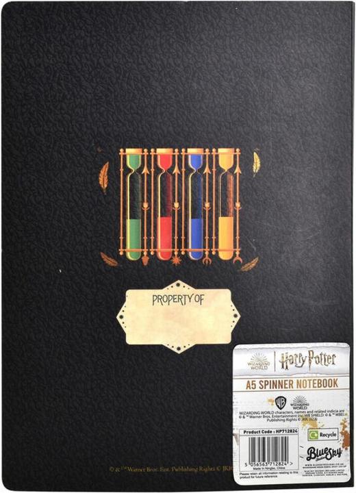 Produktbild Blue Sky Harry Potter bloc-notes Spinner Colourful Crest (carton de 6) (A5, Harter Einband)
