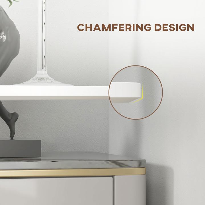 Produktbild Homcom Bartisch mit rutschfesten Fusspad (Ø 60 x 102 cm)