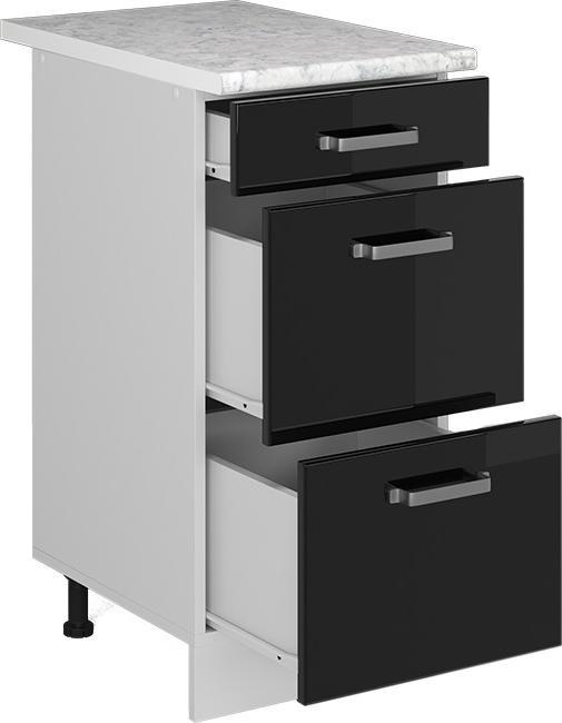 Marble-Weiss, Schwarz, Schwarz Hochglanz, Weiss