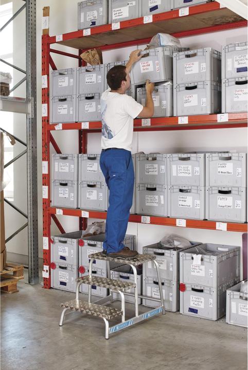 Produktbild Zarges Aluminium-Maschinentritt Z 600 3 Stufen 0,6 (Gerüst, 57.70 cm)